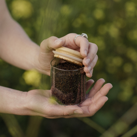 Natural Body Scrub with Coffee & Orange